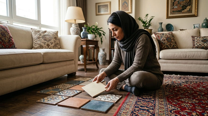 چگونه قبل از خرید، رنگ سرامیک را بهتر تست کنیم؟